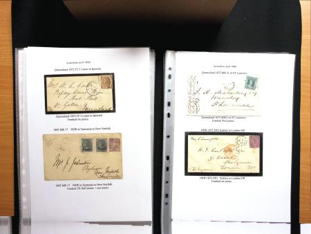 1850-98 POSTAL HISTORY Exhibition collection of 46
