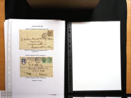 1850-98 POSTAL HISTORY Exhibition collection of 46