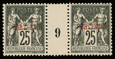 Trois paires millésimes : n°5 mill. 9, n°11 mill. 9,