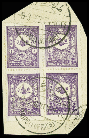 4 items from Ottoman Empire with Libyan cancellations