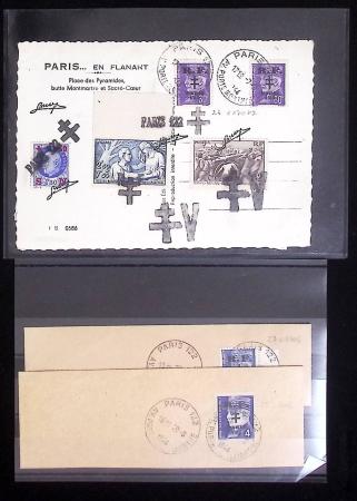 1943-1944, Anciens lots de VO avec timbres des USA