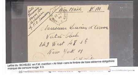 1943-1944, Anciens lots de VO avec timbres des USA