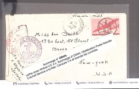 1943-1944, Anciens lots de VO avec timbres des USA
