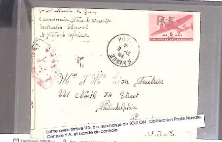 1943-1944, Anciens lots de VO avec timbres des USA