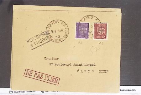 1943-1944, Anciens lots de VO avec timbres des USA