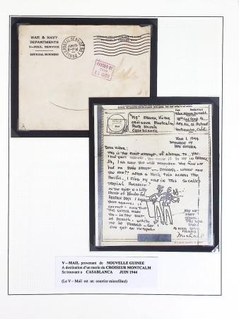 1943-1944, Anciens lots de VO avec timbres des USA