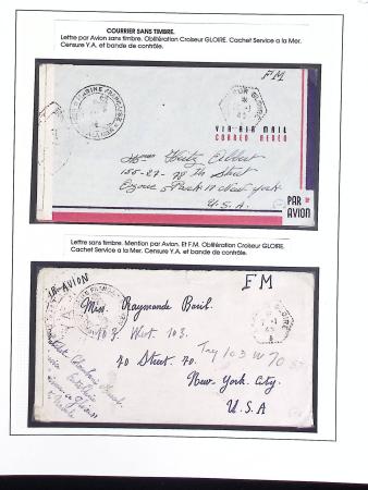 1943-1944, Anciens lots de VO avec timbres des USA