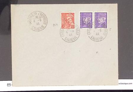 1943-1944, Anciens lots de VO avec timbres des USA