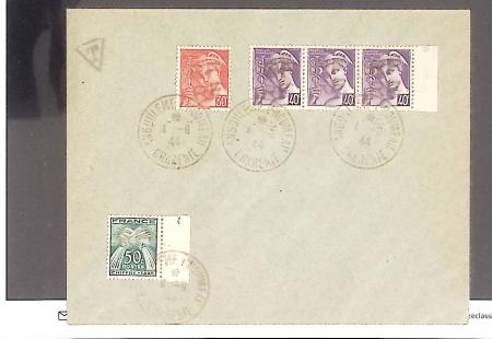 1943-1944, Anciens lots de VO avec timbres des USA