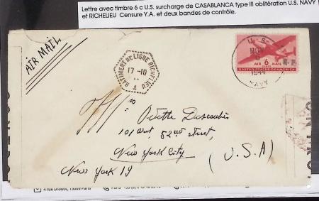 1943-1944, Anciens lots de VO avec timbres des USA