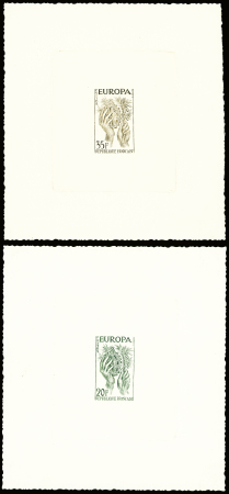 n°1122/23 Paire d'épreuves d'artiste des timbres Europa