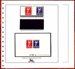 Paire des épreuves de luxe d'atelier des timbres Europa