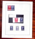 N°1173 Lot de 9 timbres d'Europa France 1958, 20F