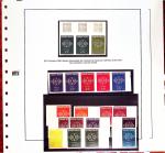 N°1218/19 lot de variétés des timbres 20F et 50F d'europa