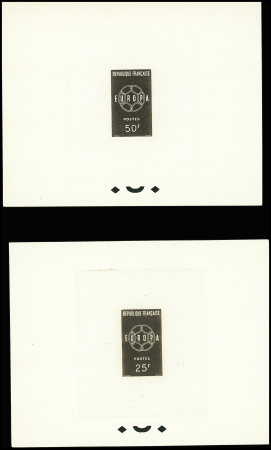 N°1218/19 Paire d'épreuve d'artiste des timbres 25