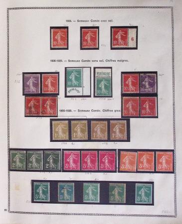 1849-2009, Collection de France neufs et obl, avec