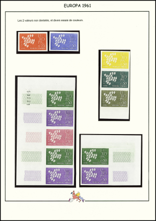 N°1309/10 Joli lot sur les timbres de 25 et 50ct d'Europa