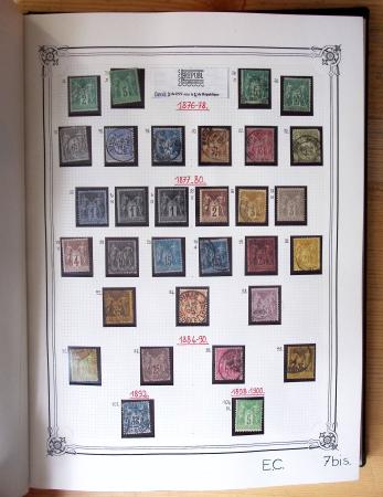 1849-1990, Belle collection de France en 4 classeurs