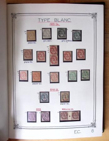 1849-1990, Belle collection de France en 4 classeurs