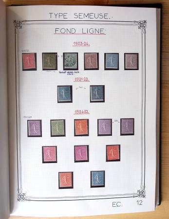 1849-1990, Belle collection de France en 4 classeurs