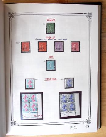 1849-1990, Belle collection de France en 4 classeurs