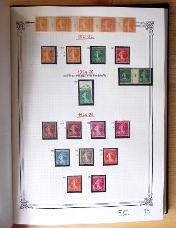 1849-1990, Belle collection de France en 4 classeurs