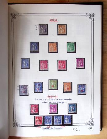 1849-1990, Belle collection de France en 4 classeurs