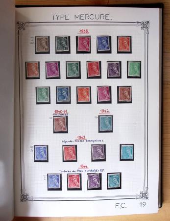 1849-1990, Belle collection de France en 4 classeurs