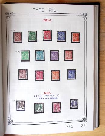1849-1990, Belle collection de France en 4 classeurs