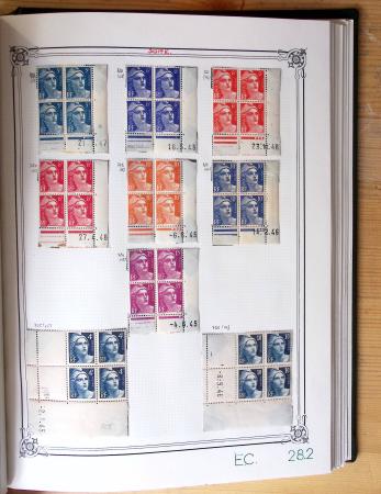1849-1990, Belle collection de France en 4 classeurs