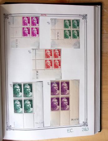 1849-1990, Belle collection de France en 4 classeurs