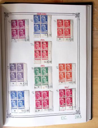 1849-1990, Belle collection de France en 4 classeurs