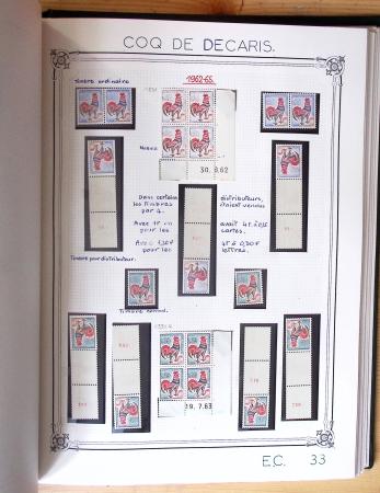 1849-1990, Belle collection de France en 4 classeurs