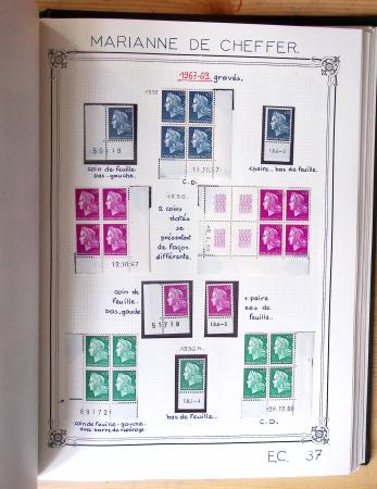 1849-1990, Belle collection de France en 4 classeurs