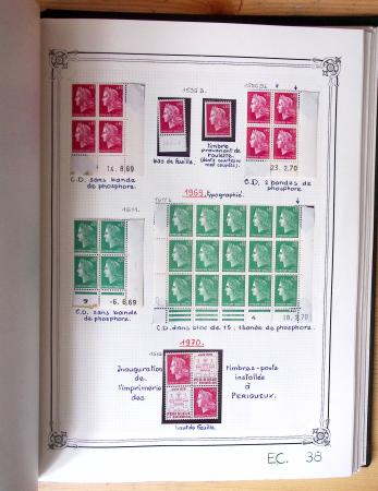 1849-1990, Belle collection de France en 4 classeurs