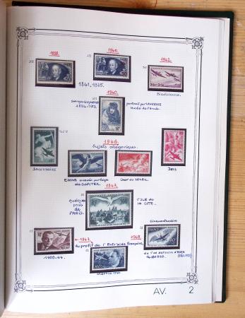 1849-1990, Belle collection de France en 4 classeurs