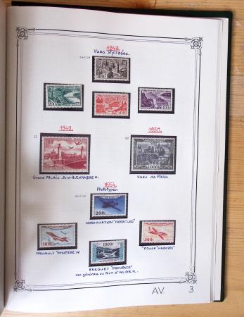 1849-1990, Belle collection de France en 4 classeurs