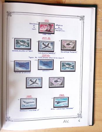 1849-1990, Belle collection de France en 4 classeurs