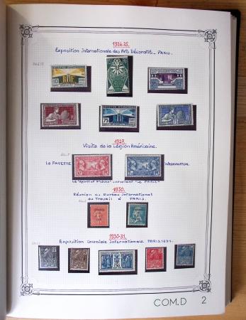 1849-1990, Belle collection de France en 4 classeurs