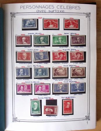 1849-1990, Belle collection de France en 4 classeurs