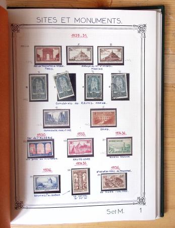 1849-1990, Belle collection de France en 4 classeurs