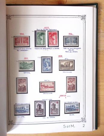 1849-1990, Belle collection de France en 4 classeurs