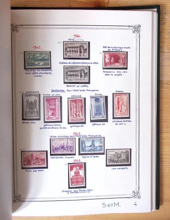 1849-1990, Belle collection de France en 4 classeurs