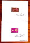 N°1521/22 Lot Europa France 1968, 2 épreuves d'artiste