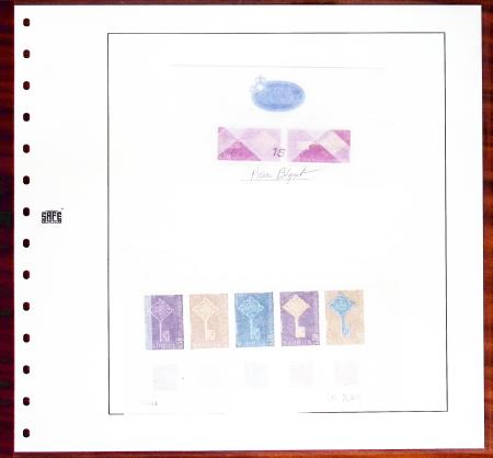 N°1521/22 Lot Europa France 1968, 2 épreuves d'artiste