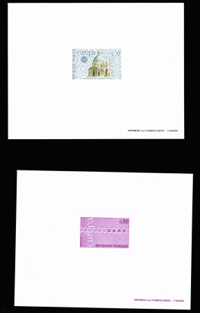 N°1676/77** Europa France 1971, essais en bande de
