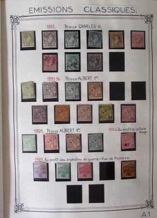 1885-1986, Collection de Monaco en 1 volume Y&T Rouge,