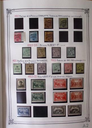 1885-1986, Collection de Monaco en 1 volume Y&T Rouge,