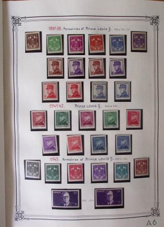 1885-1986, Collection de Monaco en 1 volume Y&T Rouge,