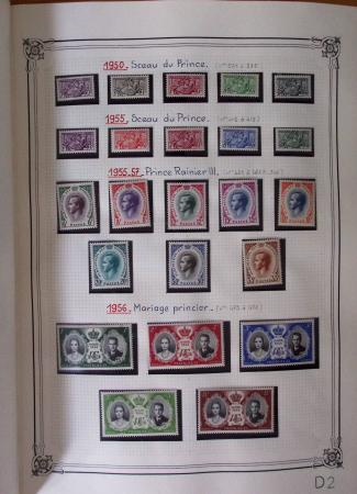 1885-1986, Collection de Monaco en 1 volume Y&T Rouge,